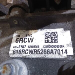 2016 HOLDEN TRAX TRANSMISSION GEARBOX