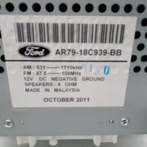 2012 FORD TERRITORY RADIO CD DVD SAT TV