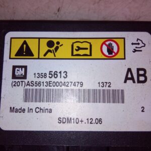 2013 HOLDEN CRUZE AIR BAG MODULE SENSOR