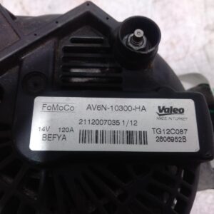 2012 FORD FIESTA ALTERNATOR