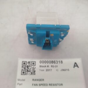 2017 FORD RANGER FAN SPEED RESISTOR