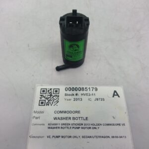 2013 HOLDEN COMMODORE WASHER BOTTLE