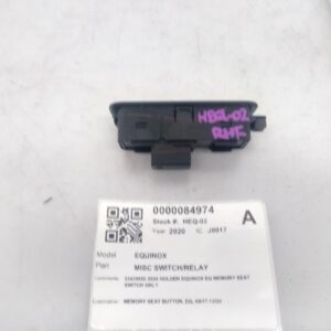 2020 HOLDEN EQUINOX MISC SWITCH RELAY