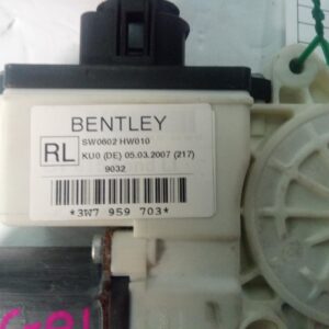 2007 BENTLEY GTC LEFT REAR WINDOW REGULATOR MOTOR