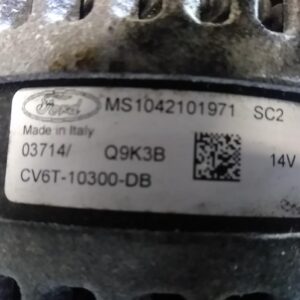 2014 FORD FIESTA ALTERNATOR