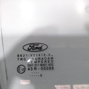 2016 FORD TRANSITCUSTOM RIGHT FRONT QUARTER (1/4) DOOR GLASS