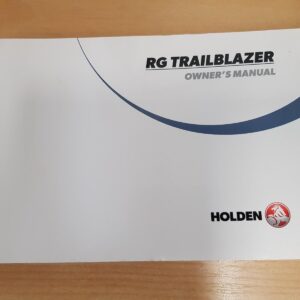 2017 HOLDEN TRAILBLAZER OWNERS HANDBOOK / USER MANUAL / HAND BOOK