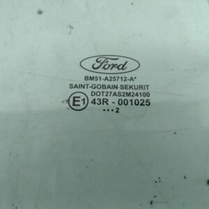 2012 FORD FOCUS RIGHT REAR DOOR WINDOW