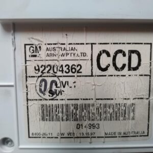 2007 HOLDEN COMMODORE INSTRUMENT CLUSTER