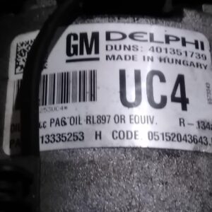 2013 HOLDEN CRUZE AC COMPRESSOR