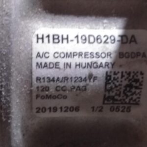 2020 FORD ECOSPORT AC COMPRESSOR