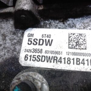 2014 HOLDEN TRAX TRANSMISSION GEARBOX