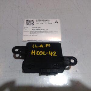 2016 HOLDEN COLORADO MISC SWITCH RELAY