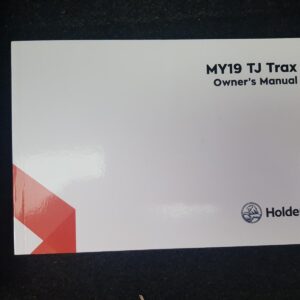 2019 HOLDEN TRAX OWNERS HANDBOOK / USER MANUAL / HAND BOOK