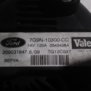 2009 FORD FIESTA ALTERNATOR