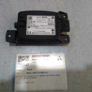 2017 HOLDEN TRAX MISC SWITCH RELAY