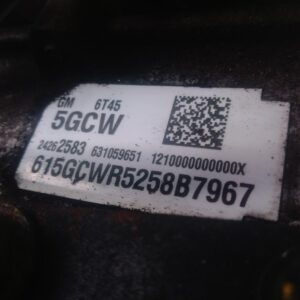 2015 HOLDEN CAPTIVA TRANSMISSION GEARBOX