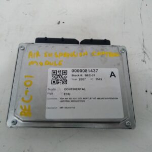 2007 BENTLEY GTC ECU