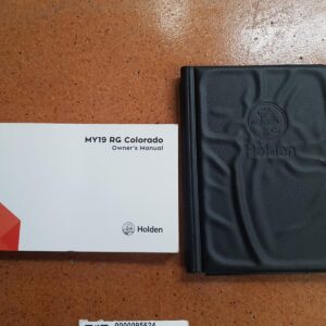 2018 HOLDEN COLORADO OWNERS HANDBOOK / USER MANUAL / HAND BOOK